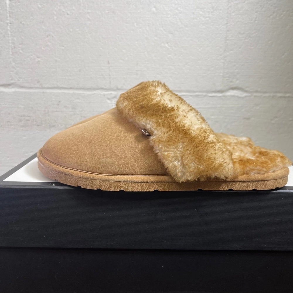 Lamo Scuff Sheepskin Slippers Brown Suede Mule Slip‎ On Women's Size 9 US